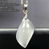 Moonstone Pendant Necklace Healing Love Gift Silver Crystal AAAAA