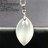Moonstone Pendant Necklace Healing Love Gift Silver Crystal AAAAA