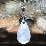 Moonstone Pendant Necklace Healing Gift Crystal Silver Chains AAAAA