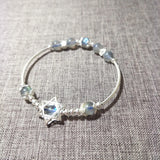 Moonstone 925 Silver Star Bracelet Women