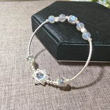 Moonstone 925 Silver Star Bracelet Women