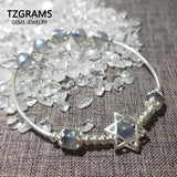 Moonstone 925 Silver Star Bracelet Women
