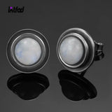 Moonstone Stud Earrings 925 Sterling Silver Wedding Anniversary Gift