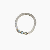 Moonstone & Labradorite Beaded Gemstone Bracelet