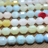 Natural Morganite Faceted Double Terminated Point Loose Beads Gemstone