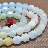 Natural Morganite Faceted Double Terminated Point Loose Beads Gemstone