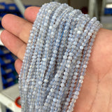 Micro Faceted Natural Morganite Stone Beads