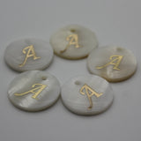 Mother Of Pearl Shell Disc Bead Charms Pendant for Jewelry Making