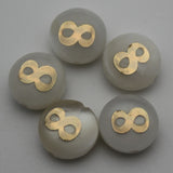 Mother Of Pearl Shell Bead Number Charms Pendant Jewelry Making DIY
