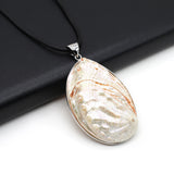 Mother Of Pearl Shell Necklace Irregular Shell Pendant Charms Women Jewelry