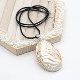 Mother Of Pearl Shell Necklace Irregular Shell Pendant Charms Women Jewelry