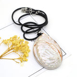 Mother Of Pearl Shell Necklace Irregular Shell Pendant Charms Women Jewelry