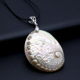 Mother Of Pearl Shell Necklace Round Shell Pendant Charms For Women