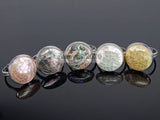 Mother of Pearl Shell Round Ball Beads Adjustable Ring