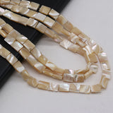 Yellow Mother Of Pearl Shell Beads for Jewelry Making