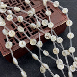 Mother of Pearl Beads Letter A-Z for DIY Necklaces Bracelets