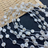 Mother of Pearl Beads Letter A-Z for DIY Necklaces Bracelets
