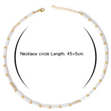 Mother of Pearl Beads Necklace Heart Star Round Shell Necklaces