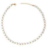 Mother of Pearl Beads Necklace Heart Star Round Shell Necklaces