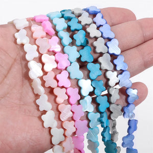 Mother of Pearl Shell Beads Butterfly Shape Spacer Charm 8x11MM