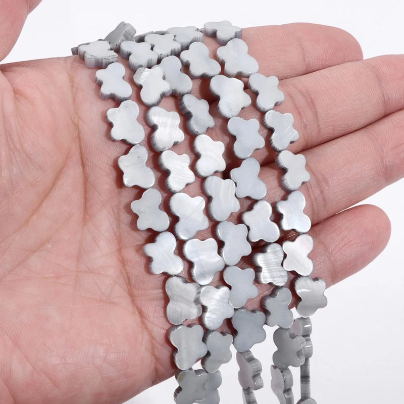 Mother of Pearl Shell Beads Butterfly Shape Spacer Charm 8x11MM