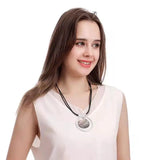 Mother of Pearl Shell Pendant Round Sea Charm Necklace