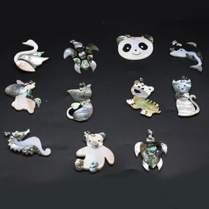 Mother of Pearl Shell Dolphin Pendant for Women Jewelry Making