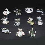 Mother of Pearl Shell Dolphin Pendant for Women Jewelry Making