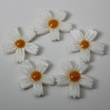 Mother of Pearl Shell Beads Sunflower Daisy Shaped for Jewelry Making