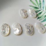 Mother-of-pearl Beads Beauty Head DIY Jewelry Pendant