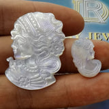 Mother-of-pearl Beads Beauty Head DIY Jewelry Pendant