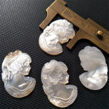 Mother-of-pearl Beads Beauty Head DIY Jewelry Pendant