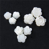 Mother-of-pearl Rose Flower Beads for DIY Jewelry