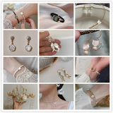 Mother-of-pearl Rose Flower Beads for DIY Jewelry
