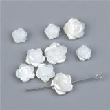 Mother-of-pearl Rose Flower Beads for DIY Jewelry