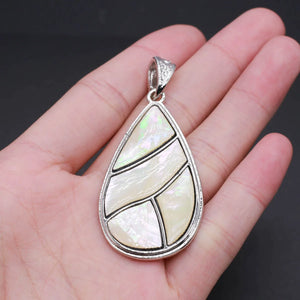 Mother-of-pearl Shell Pendants Long Water Drop Abalone Charms for Jewelry Making