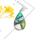 Mother-of-pearl Shell Pendants Long Water Drop Abalone Charms for Jewelry Making