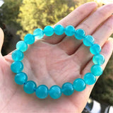 Mozambique Ice Amazonite Bracelet Green Crystal Stone Healing Beads Jewelry
