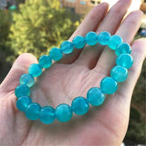 Mozambique Ice Amazonite Bracelet Green Crystal Stone Healing Beads Jewelry