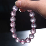 Rose Quartz Bracelet Women Goddess Beads Pink Gemstone Stretch 8-14mm