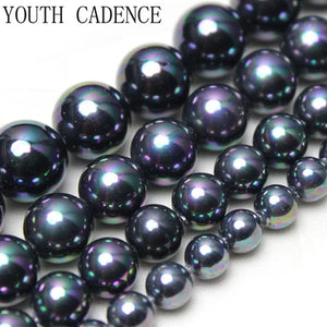 Shell Pearl Round Spacer Beads Jewelry Making DIY 15''
