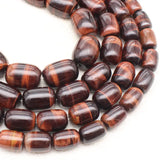 Natural Multi-Color Tiger's Eye Drum Beads 15inch Wholesale DIY Jewellery