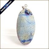 Natural Multi-color Agate Pendant Quartz Crystal Cluster Minerals