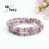 Multi-color Candy Tourmaline Crystal Bracelet for Women