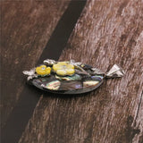 Abalone Shell Flower Pendant Necklace Sweater Chain Jewelry Making
