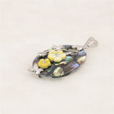 Abalone Shell Flower Pendant Necklace Sweater Chain Jewelry Making