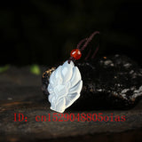 Jade Nine-tailed Fox Pendant Agate Necklace Multicolor Chalcedony Amulet