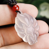 Jade Nine-tailed Fox Agate Necklace Charm for Women