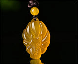 Jade Nine-tailed Fox Agate Necklace Charm for Women