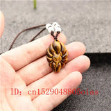 Jade Nine-tailed Fox Pendant Agate Necklace Multicolor Chalcedony Amulet